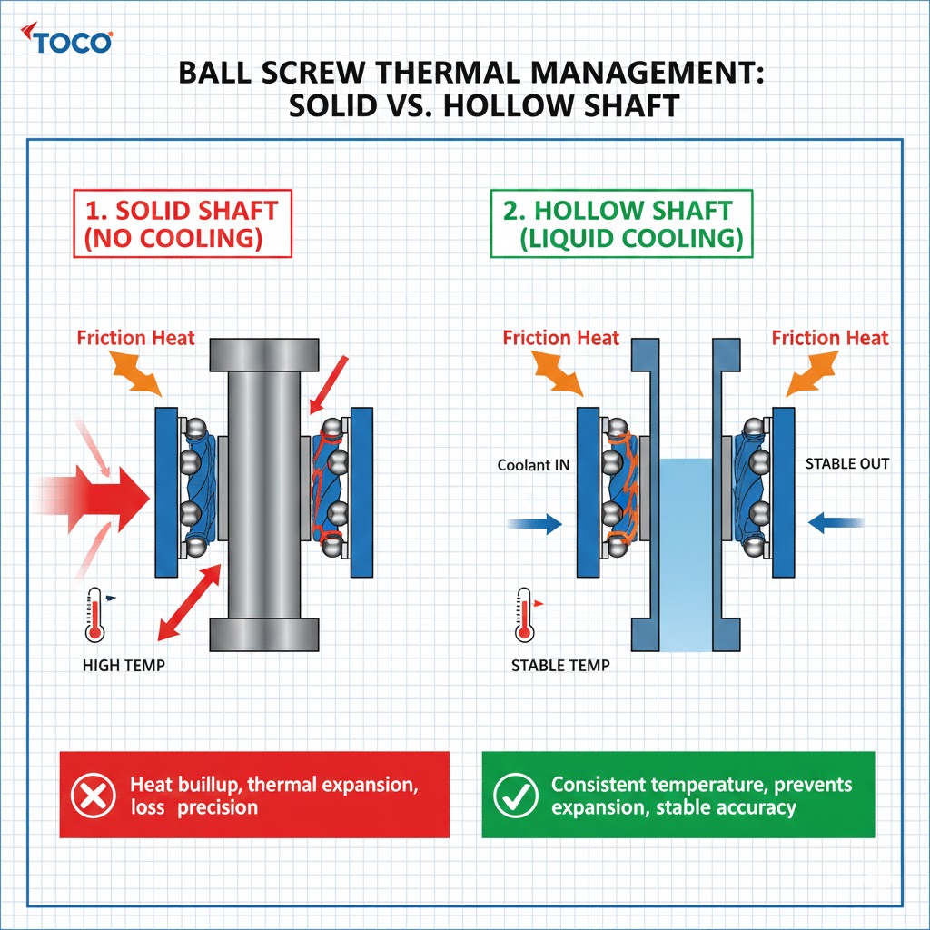 how a Hollow Cooling Shaft works compared to a solid shaft